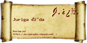 Juriga Éda névjegykártya